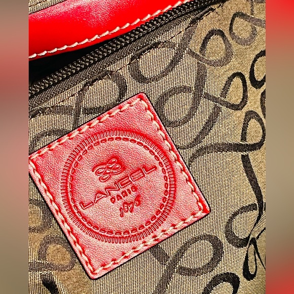Lancel Authentic Vintage Red Leather Handbag - Picture 5 of 12